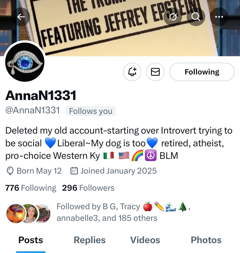 FAM, If you have a chance please give our Resister Friend ⁦<a href="/AnnaN1331/">AnnaN1331</a>⁩ a follow and help her build her new account. 🇺🇸🌊🙏🏾💙