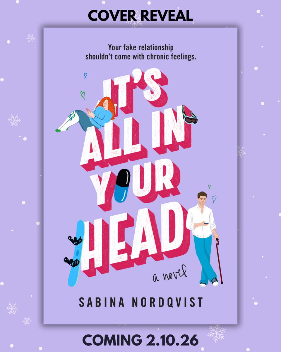Sabina Nordqvist (@sabinaposts) on Twitter photo I am so excited to share the cover for IT’S ALL IN YOUR HEAD, which hits shelves February 10 from <a href="/GrandCentralPub/">Grand Central Pub</a> and is now available for preorder! I am so excited to share the cover for IT’S ALL IN YOUR HEAD, which hits shelves February 10 from <a href="/GrandCentralPub/">Grand Central Pub</a> and is now available for preorder!