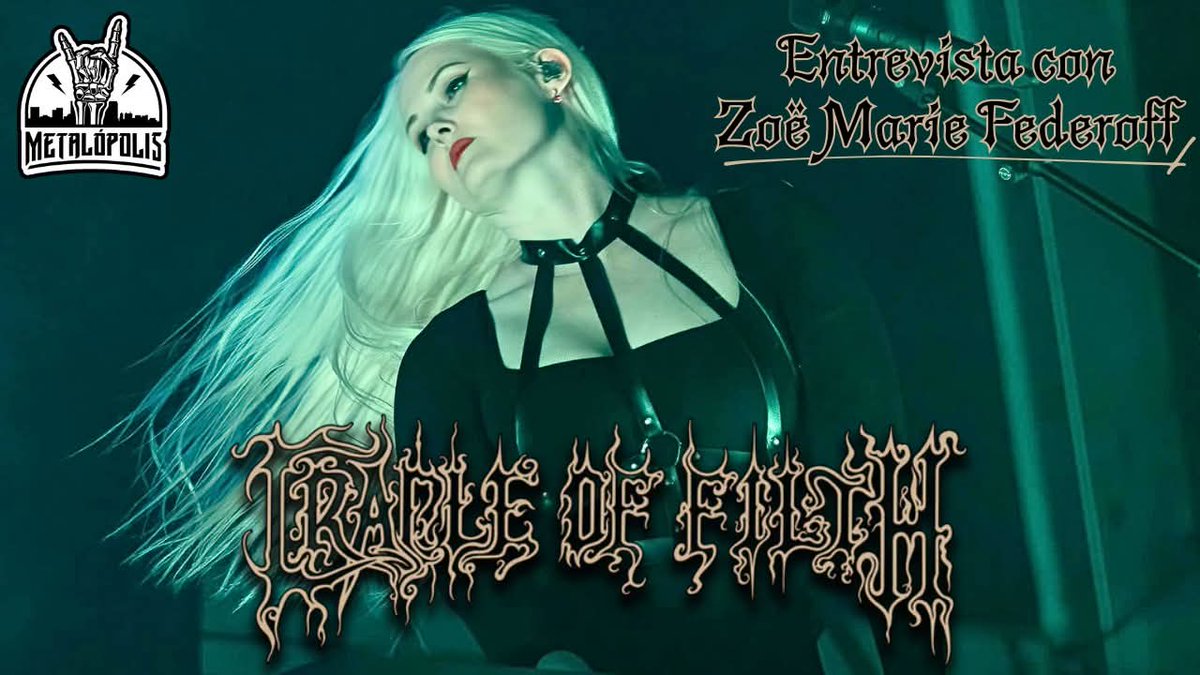 🚨ENTREVISTA🚨

Previo al regreso de <a href="/CradleofFilth/">Cradle of Filth</a> a México, Zoe Marie Federoff, vocalista y tecladista del acto internacional de Extreme Gothic Metal, nos visitó en #Metalópolis para platicar sobre su reciente lanzamiento "The Screaming of the Valkyries".
