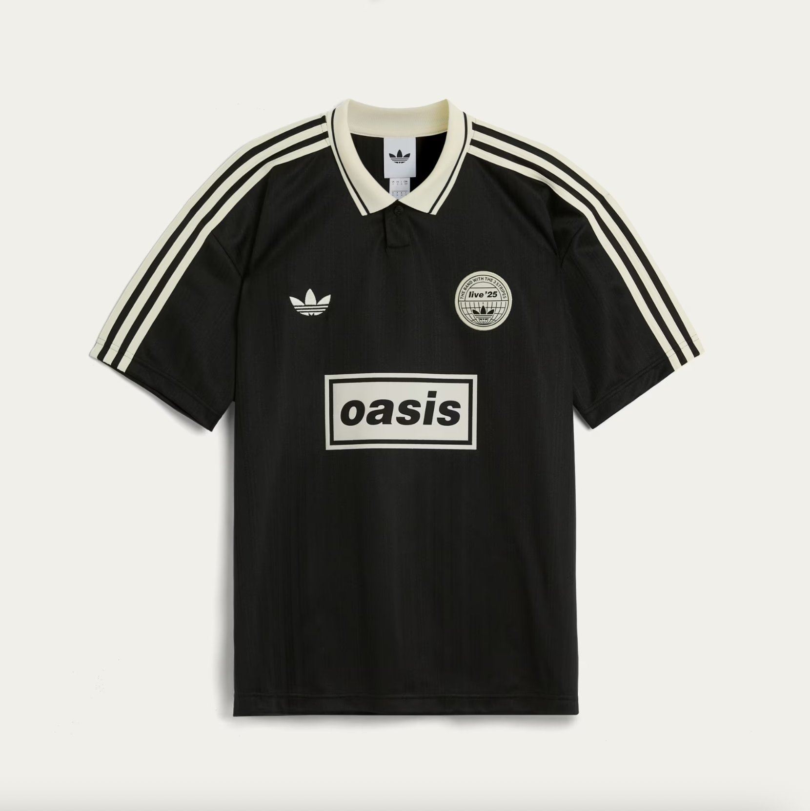 Oasis x adidas コラボ ツアー ロングスリーブシャツ Black Adidas x Oasis Black Sweatshirt Crewneck | Jackets Junction