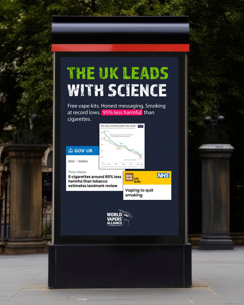 vapers_alliance's tweet photo. 🇬🇧 The UK stands out as a global leader by relying on science, evidence, and pragmatism. By recognizing vaping as a tool for THR, they’ve set an example the rest of the world should follow. As #COP11 approaches, it's time to put consumers first.

#VoicesUnheard #ConsumersMatter https://t.co/PyDiyxRgh0