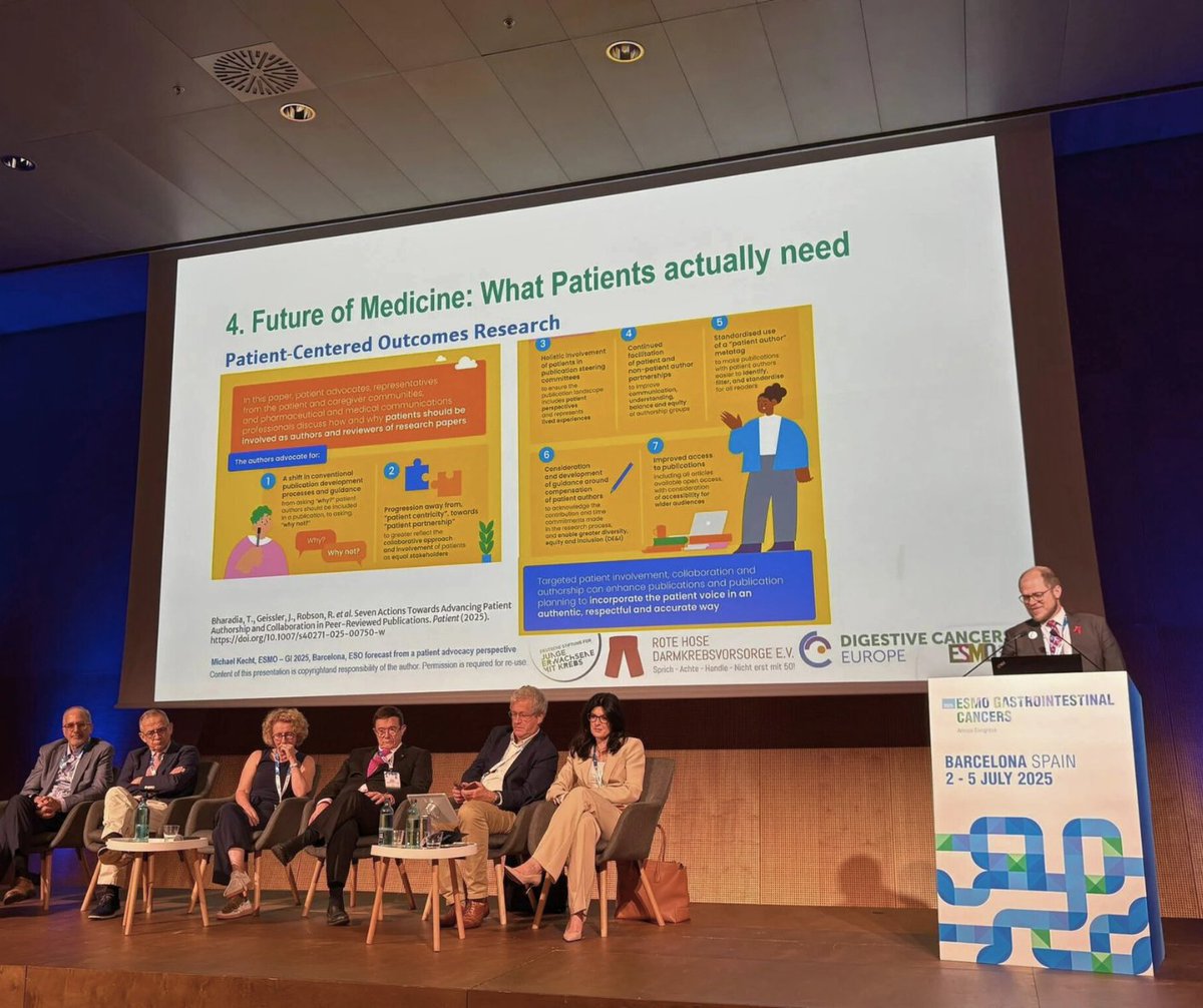 At <a href="/myESMO/">ESMO - Eur. Oncology</a> GI 2025, DiCE PAC member Michael Kecht highlighted the worrying surge in early-onset #CRC. He shared patient stories, new research, and the pressing need for earlier diagnosis, personalised care, and stronger patient-clinician partnerships.

➡️ digestivecancers.eu/putting-early-…