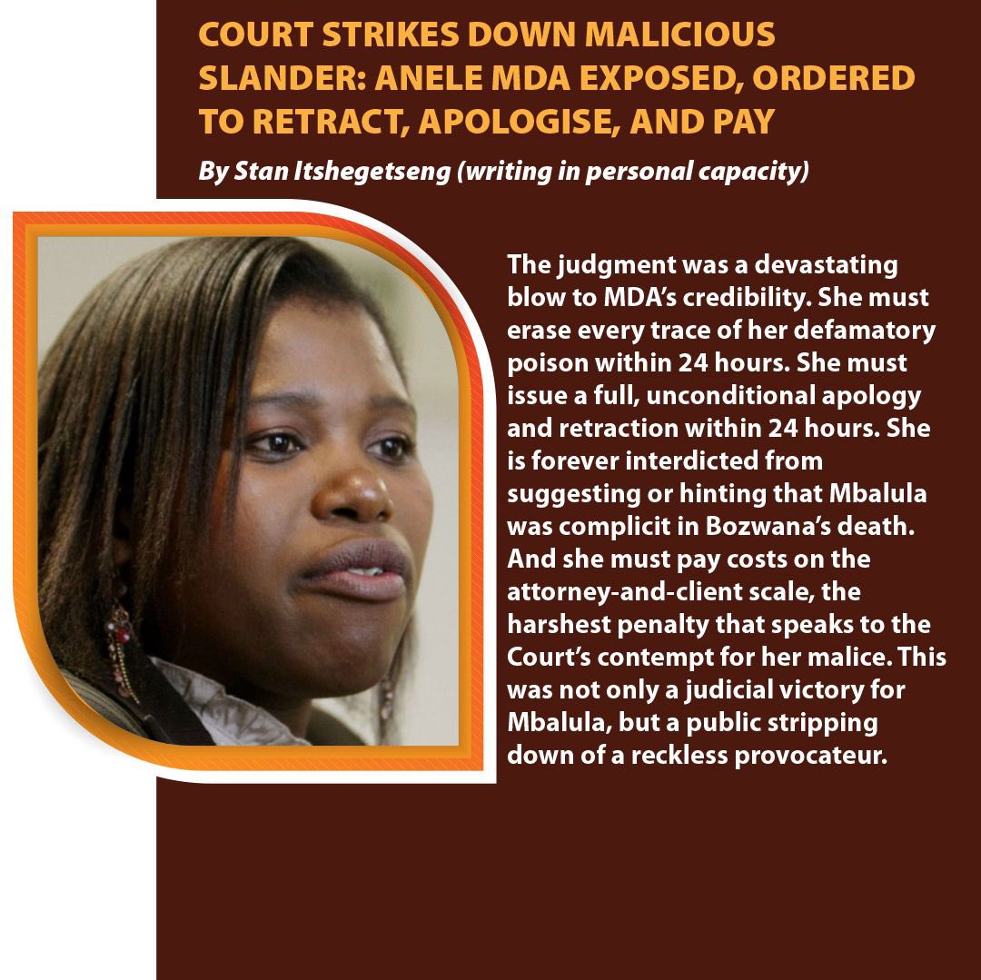 Reckless reporting shows disregard for the very audience you serve. Truth isn’t optional—it’s the foundation of credible journalism. #MbalulaAbashwe