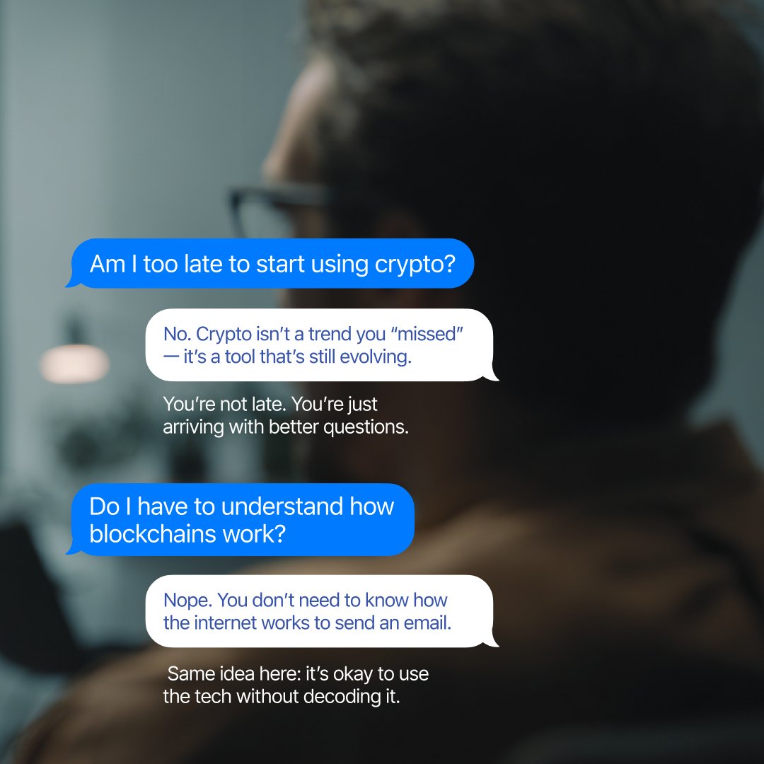 keytom_com's tweet image. 💭Everyone says “DYOR” (do your own research), but no one says where to start.

Start here:
Ask. Pause. Breathe. You’re not behind — you’re building understanding.

#Keytom #fintech #finances #web3 #question #Crypto  #Bitcoin #Ethereum #blockchain