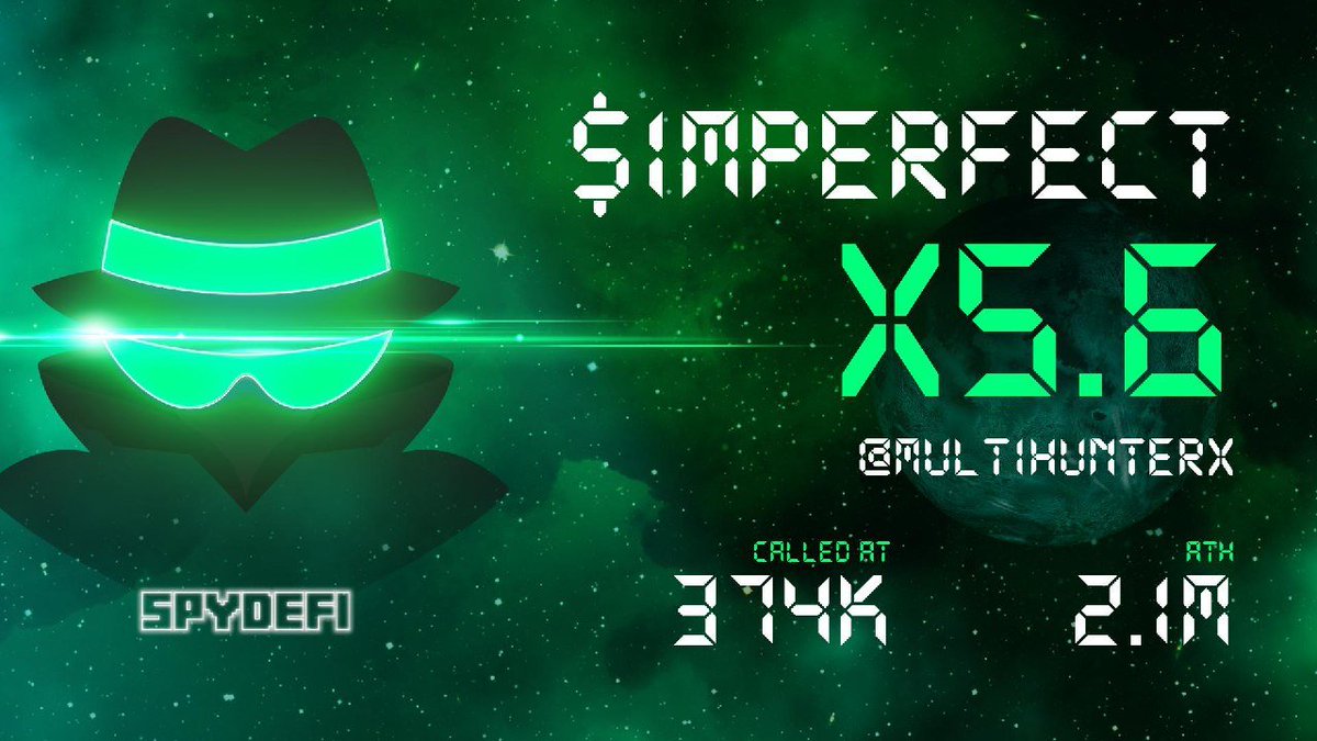 multihunterx's tweet photo. X5 on $imperfect 🚀🤑 
Seems like a lot of potential here, LFG #imperfect 

📣 Called At: $374K
📈 ATH: $2.1M
✖️ Multiplier: x5.6
👁 View Call (https://t.co/zM90wmk6p5) https://t.co/9GfrJkwjQs