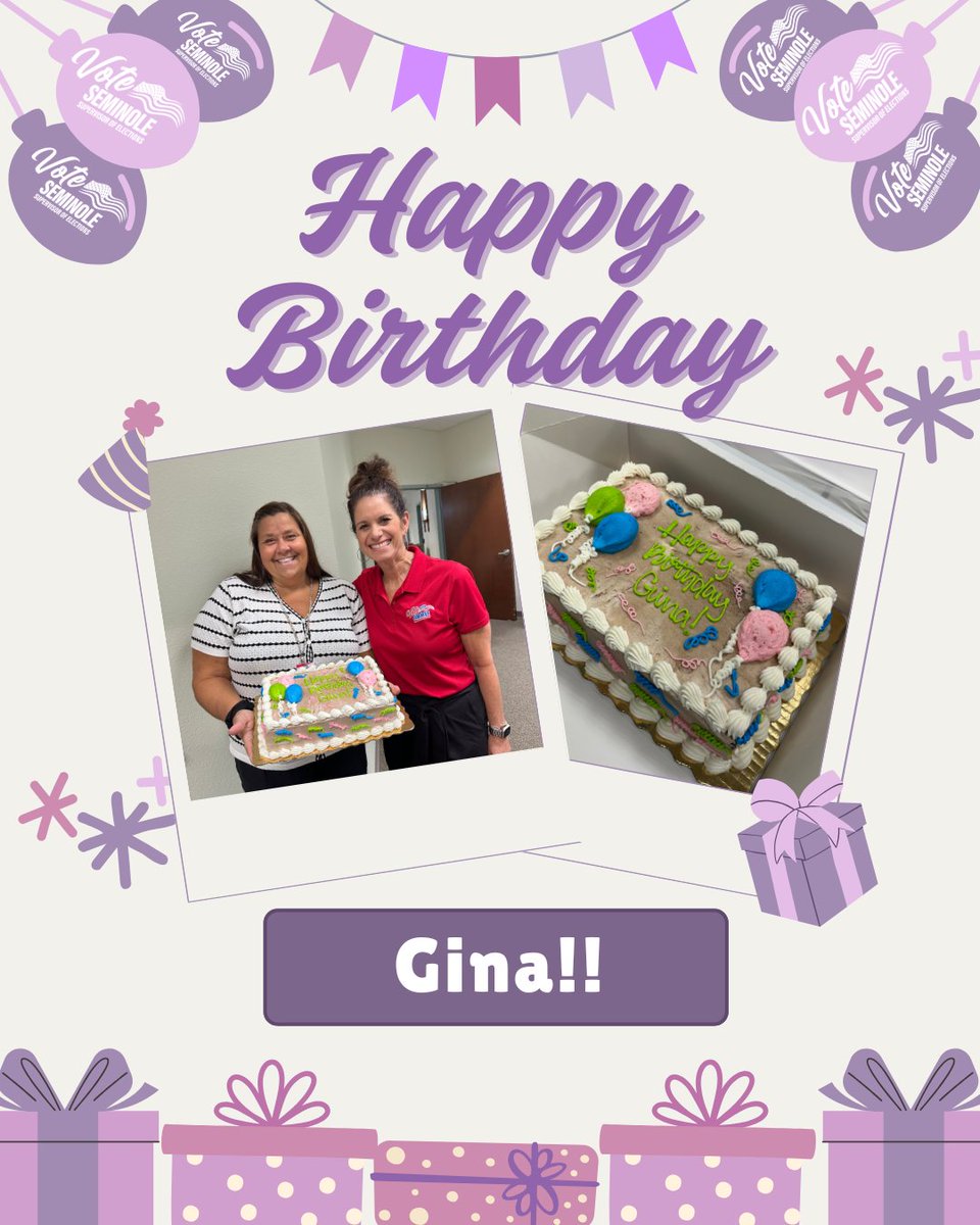 We celebrated our August birthdays during today's staff meeting. Happy Birthday Gina!