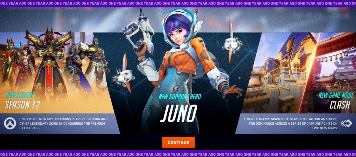 JunoUpdatesOW's tweet image. 365 days of Juno ✨

One year ago, Season 12 released in #Overwatch2: Juno became the 41st Hero to be added into the game 🚀