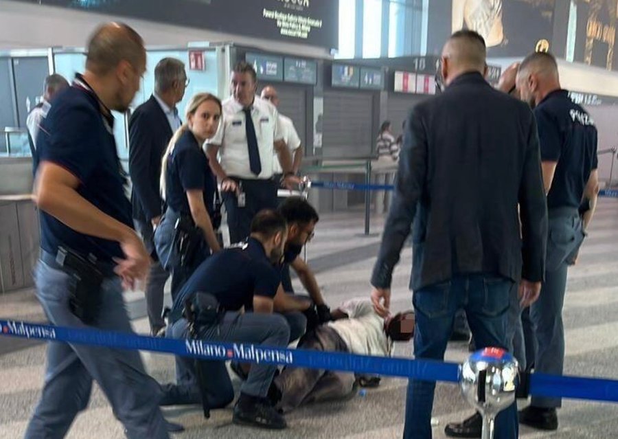 الشرطة الإيطالية تلقي القبض على المشتبه به (اكس)