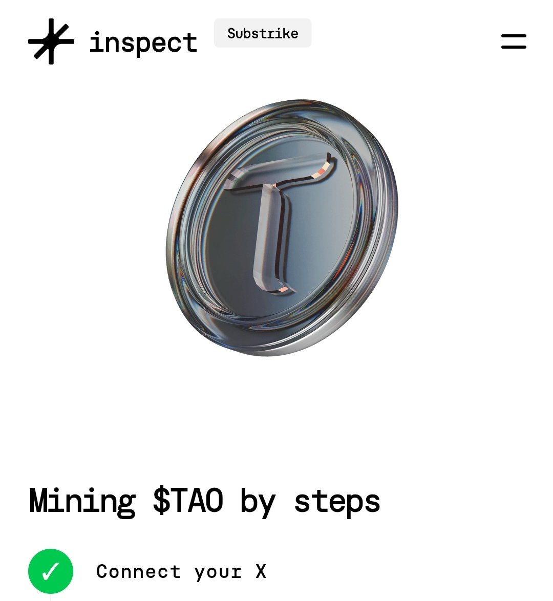 screedzaja's tweet photo. Are you LOCKED IN to mine $TAO with @inspectxyz? ⛏️✨

We’re in the tweet-to-earn era — every like ❤️, repost 🔁, and comment 💬 counts as mining power.

💰 1 $TAO = $347
💰 10 $TAO = $3,470
💰 100 $TAO = $34,700

🚨 THIS IS PURE ALPHA! Are you mining yet? lestgo https://t.co/4ZNJeuCHhL