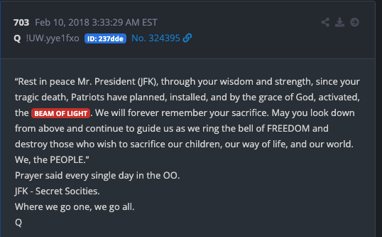 57rick57888's tweet photo. Nice timeline.
President Eisenhower and President Kennedy knew and spoke it in speeches of the monolithic power /shadow government they had to contend with.
President Kennedy set in motion what is transpiring before us. 
Even his grave-site is a testament.

When folks scoff at the idea of trusting a plan they miss that the main component for it to work is " the great awakening of the people.'

Rest in peace Mr President.