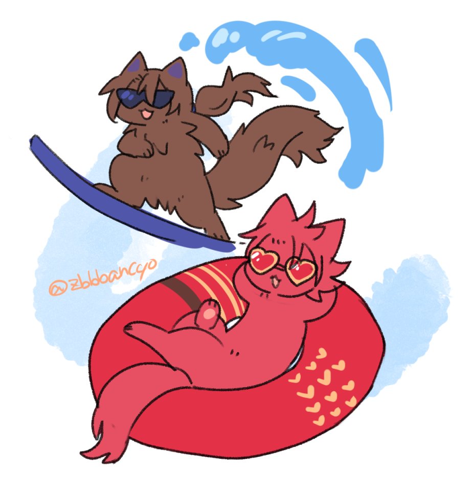 「グラブル 四騎士周辺猫化 サマーミッション始まってるよ」|２次元番長のイラスト
