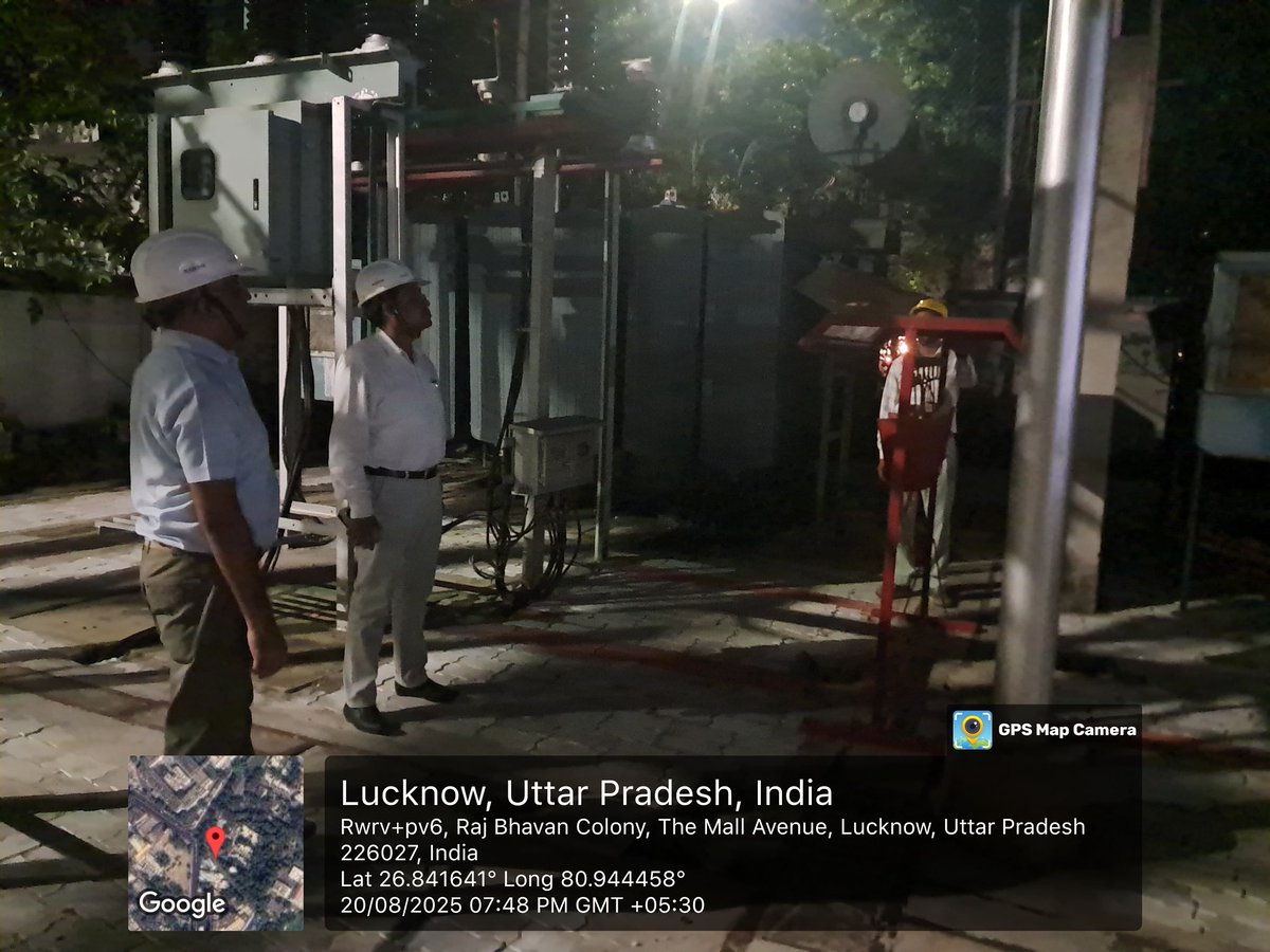 Checking of Hotspot at Rajbhawan substation yard
<a href="/UPPCLLKO/">UPPCL</a> 
<a href="/UppclMedia/">उत्तर प्रदेश पावर कंप्लेंट-लखनऊ मीडिया(UPPCLMEDIA)</a> 
<a href="/Mvvnlcisgomti2/">CE Lesa Central Zone</a> <a href="/MVVNLmd/">MVVNL</a> <a href="/MVVNLHQ/">Madhyanchal Vidyut Vitran Nigam Limited</a>