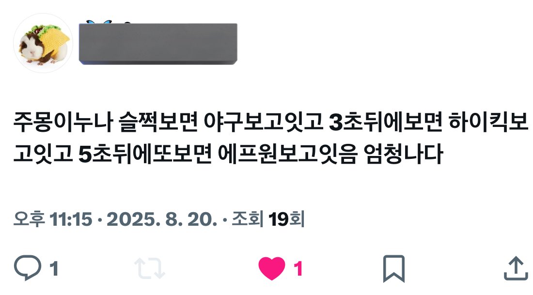 소노 몽카이거너스 tweet media