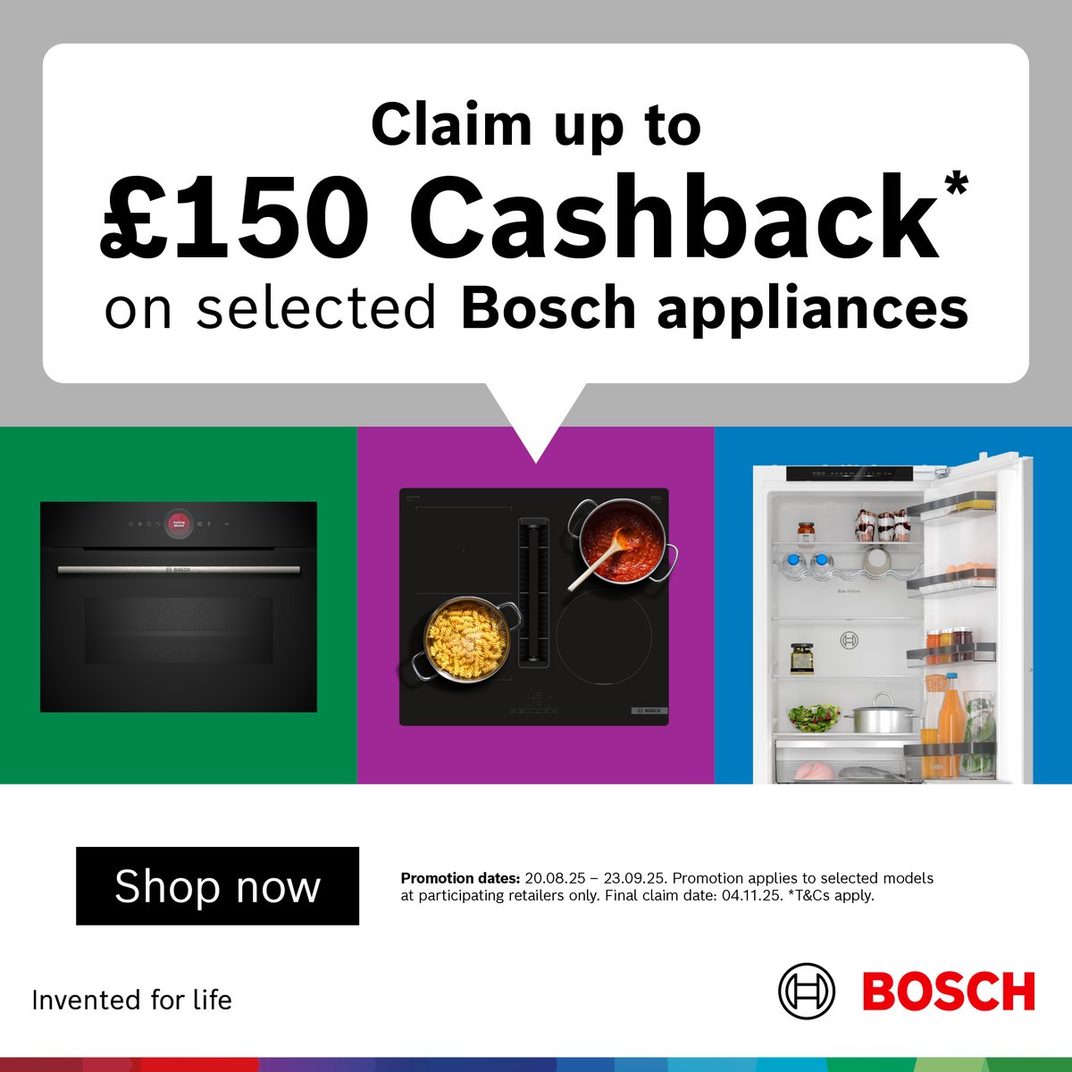 CASDuncan1's tweet photo. ✨ Elevate your home with Bosch appliances! For a limited time, enjoy a fabulous £150 cashback on selected Bosch products. Don’t miss out! 🏡💡

Contact us 📞 01224 210000 ✉️mail@casduncan.co.uk https://t.co/uE5EQaG9ky