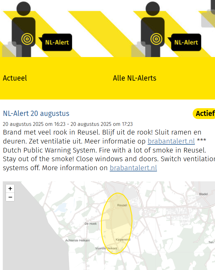 Brand in snackbar aan de Lensheuvel in Reusel