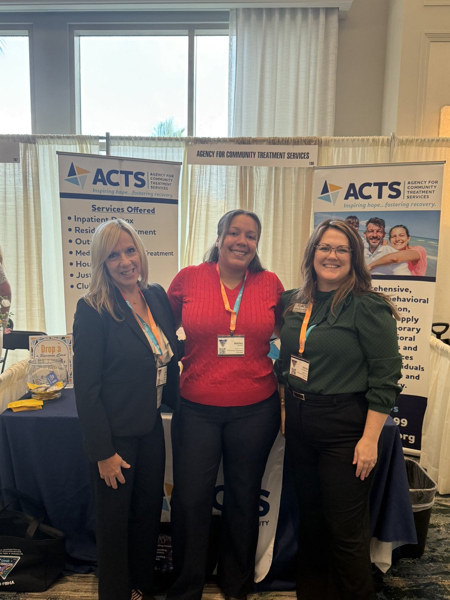 actsflorida's tweet photo. .@actsflorida is excited to be at the @Floridabha__ #BHCon!
๐ Come visit us at Table 106 in the Exhibit Hall - weโd love to connect and share how weโre making a difference in behavioral health. https://t.co/4XjNYtySXn