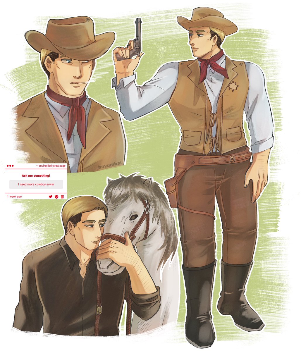 bnyumbai's tweet image. howdy handsome #ErwinSmith #AttackonTitan