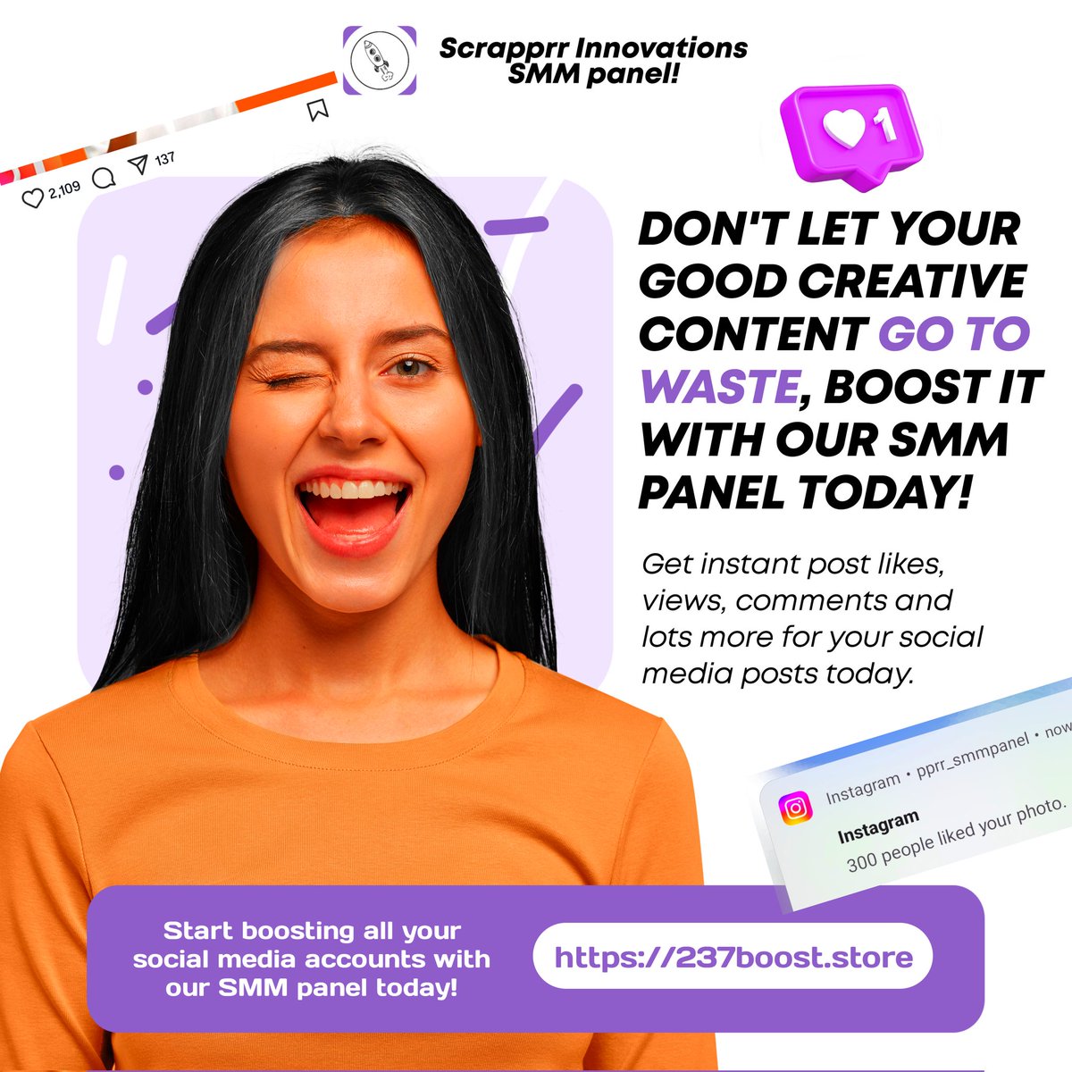 scrapprr_inc's tweet photo. 🔥🚀JUST BOOST IT!
🟣 https://t.co/qC5y3CCj1P

#pprr_smmpanel #smmpanel #scrapprr https://t.co/blVgVjVz3G