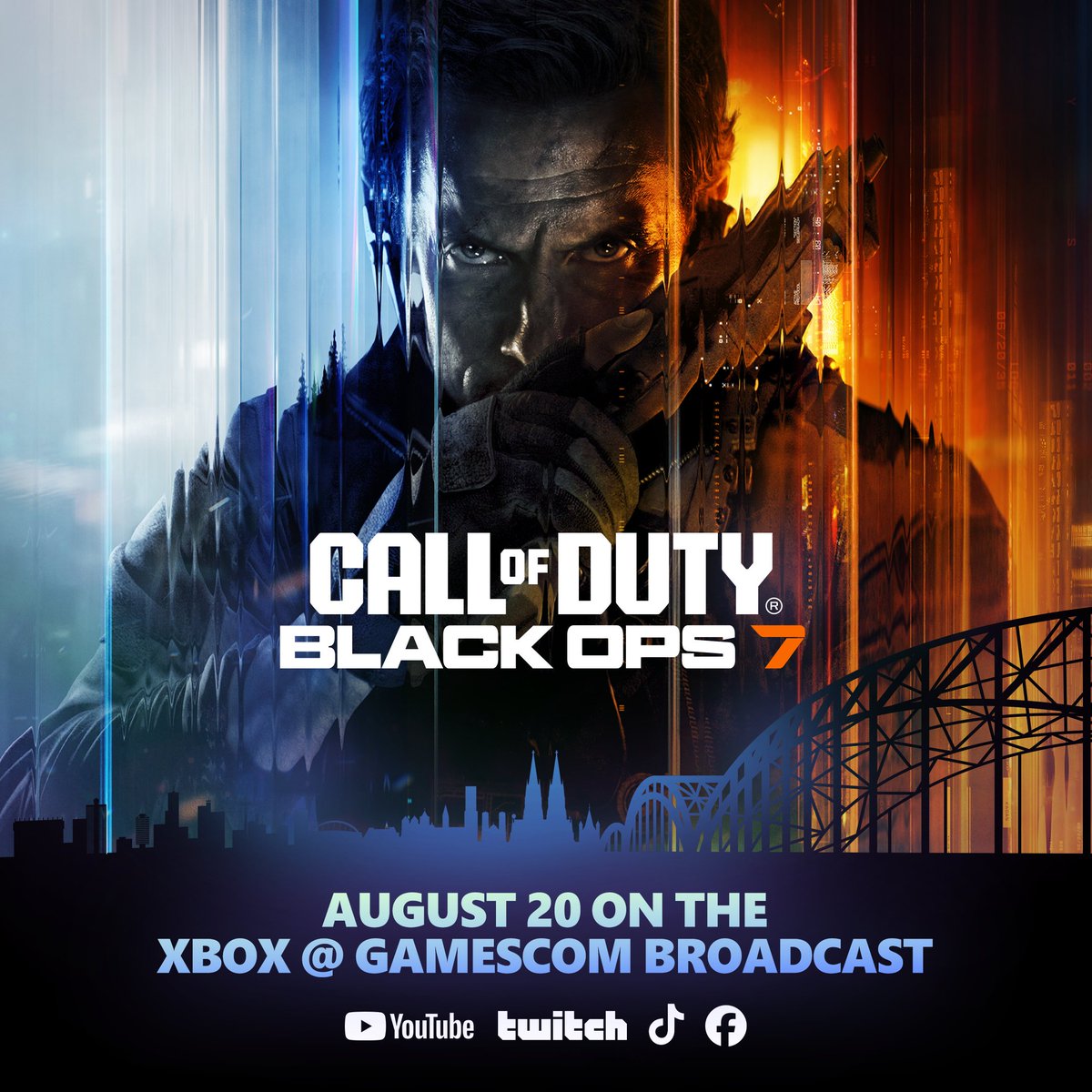 CallofDuty's tweet image. #BlackOps7 takes over the @Xbox @ Gamescom Broadcast with a special live #CODPOD segment today at around 9:30 AM PT 🔥

We'll talk with @Treyarch and @RavenSoftware  to break down everything revealed on Opening Night Live, plus some additional insights on what's coming in BO7 🦋