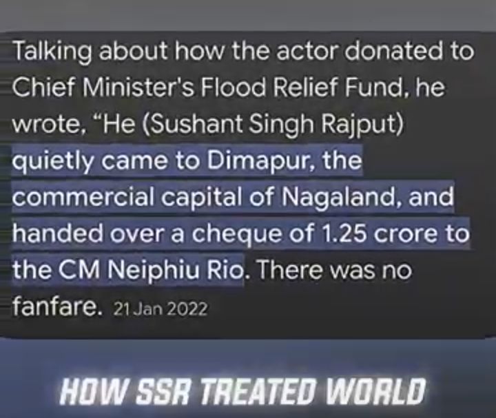SSR - a Revolutionary with a heart full of love n kindness ♥️

 SSR Catalyst 4Positive Change
#SushantSinghRajput