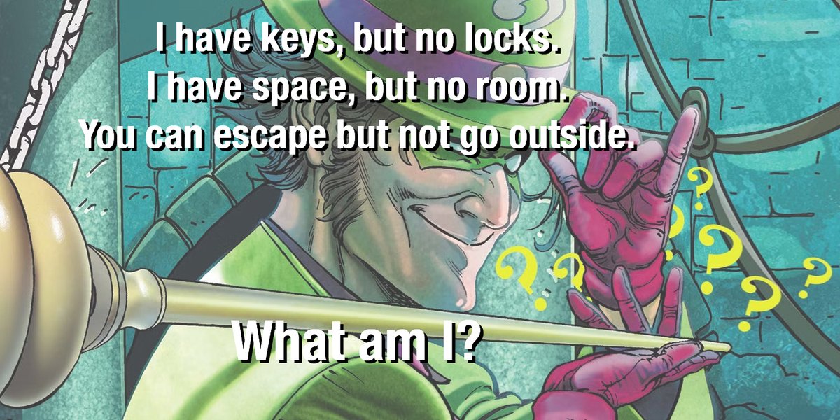 DT2ComicsChat's tweet image. #RiddleMeThis 19