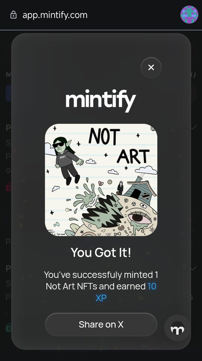 its_stevenson's tweet photo. Who needs regular art when you’ve got 'Not Art'?🎨👨🏻🎨
@Rektgoblinette Hyperliquid NFT💙 Minted and in the bag. 💼🎭
#NotArt #NFTs https://t.co/FUxJFbFpJW