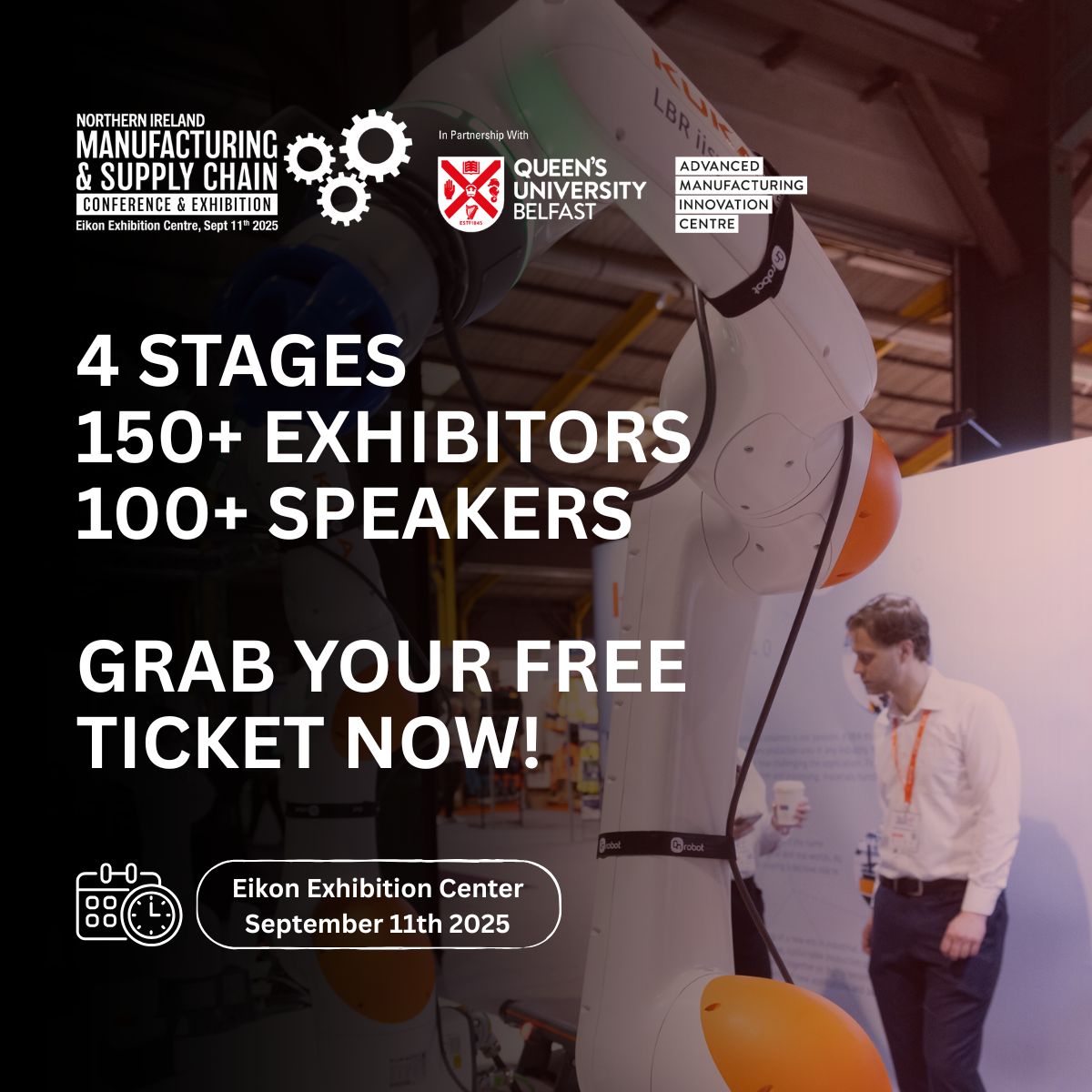 Northern Ireland’s production output is up 2.8% year-on-year — far outperforming the UK average 📊

Now 4.6% above pre-COVID levels, NI is leading the charge in industrial recovery 🏭

📍 Eikon Centre | 📅 Sept 11 | 🎟️ Register free: ow.ly/oGoS50WxUQc