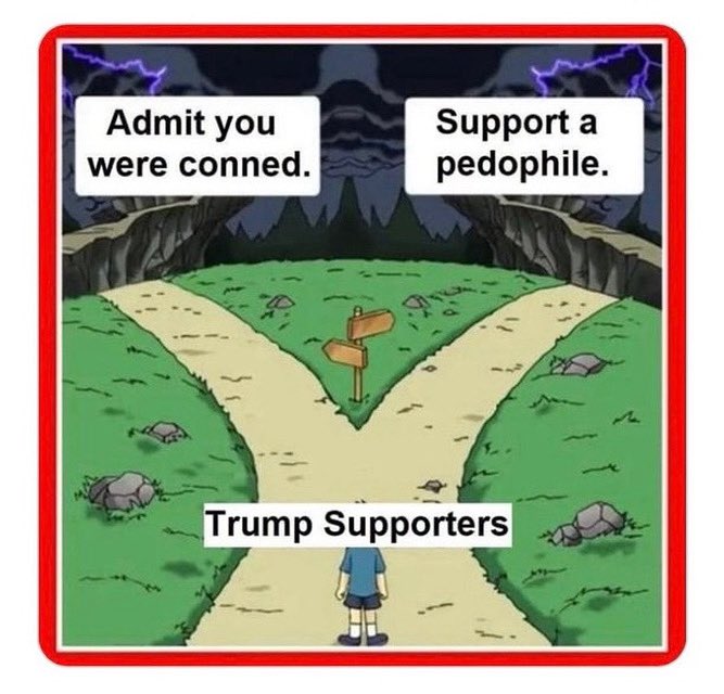 taradublinrocks's tweet photo. @akafaceUS Some people shouldn’t rape kids
Oh wait, that’s all people
Are you looking forward to #EpsteinFilesFriday?
You need to stop supporting #PedoTrump now so you can tell other people that your red line was child rape
Because that’s where your red line should be, Trumpocrite https://t.co/IXIgyBOk6u