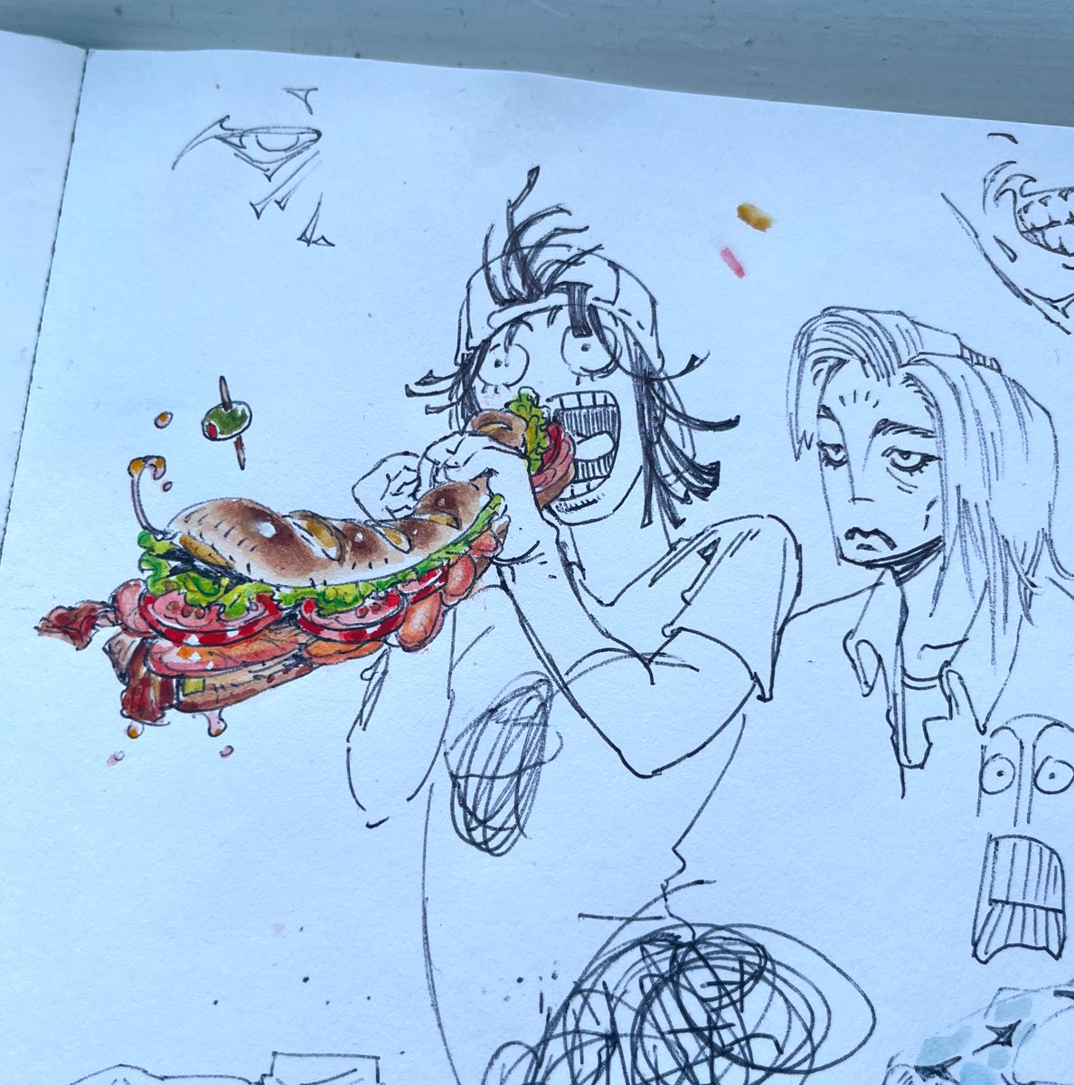 heeblebeeble's tweet photo. Big sandwich https://t.co/e6ahCBiDyV