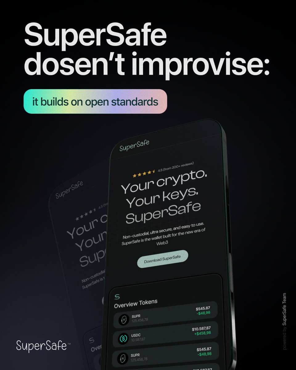Compatibility with modern standards.

SuperSafe works with EIP-6963 and EIP-1193, which means seamless integration with current and future dApps.

SuperSafe dosen't improvise: it builds on open standards.🗿🛠️
