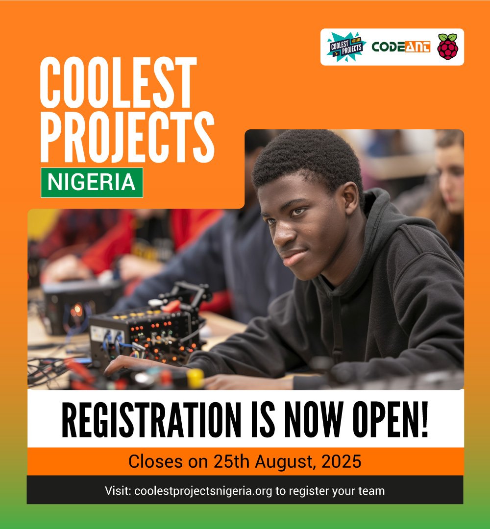 Codeanthub's tweet image. We have built, we have tested, and it is now time to show the world what we are capable of.
Codeant Technology Hub is proud to announce that we are the lincesee of the Maiden Edition of the @CoolestProjects Nigeria
Visit: coolestprojectsnigeria.org to learn more!