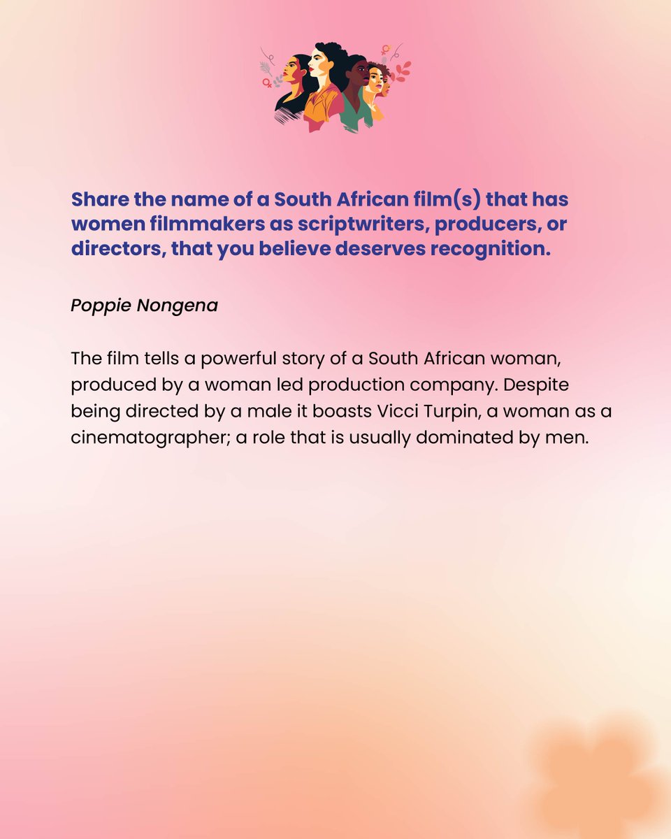 Today, we celebrate Naomi Mokhele. A trailblazer whose passion for storytelling has paved the way for South African filmmakers. 🎬🌟

Swipe on the images to see what Naomi had to share.

#ISeeHerToo #NFVFCelebratesHer #WomenInFilm #SouthAfricanFilm #NFVF #HerStory