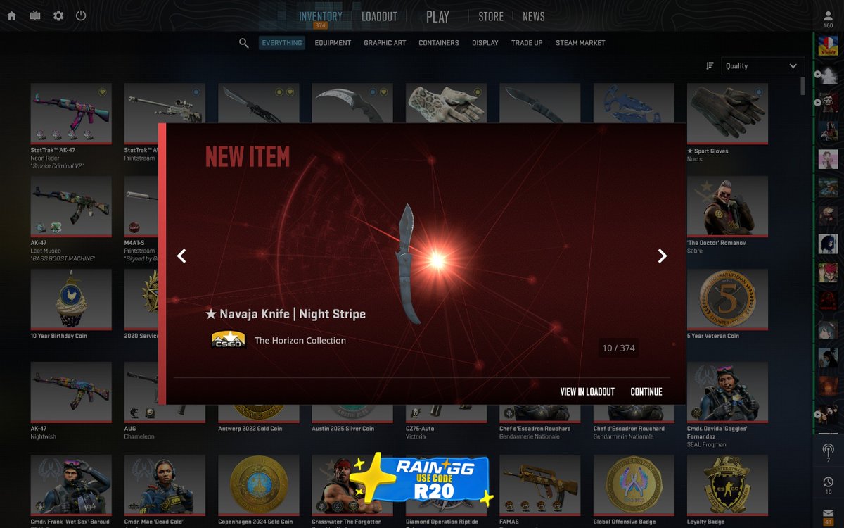 Giveaway 2 Knives 2 winners 🎁

1⃣ Deposit or wager with code "R20"
2⃣ Comment proof (higher deposits = extra entries)

Affiliate link rain.gg/r/R20

Random retweet will win $15 CS2 Skin 💸