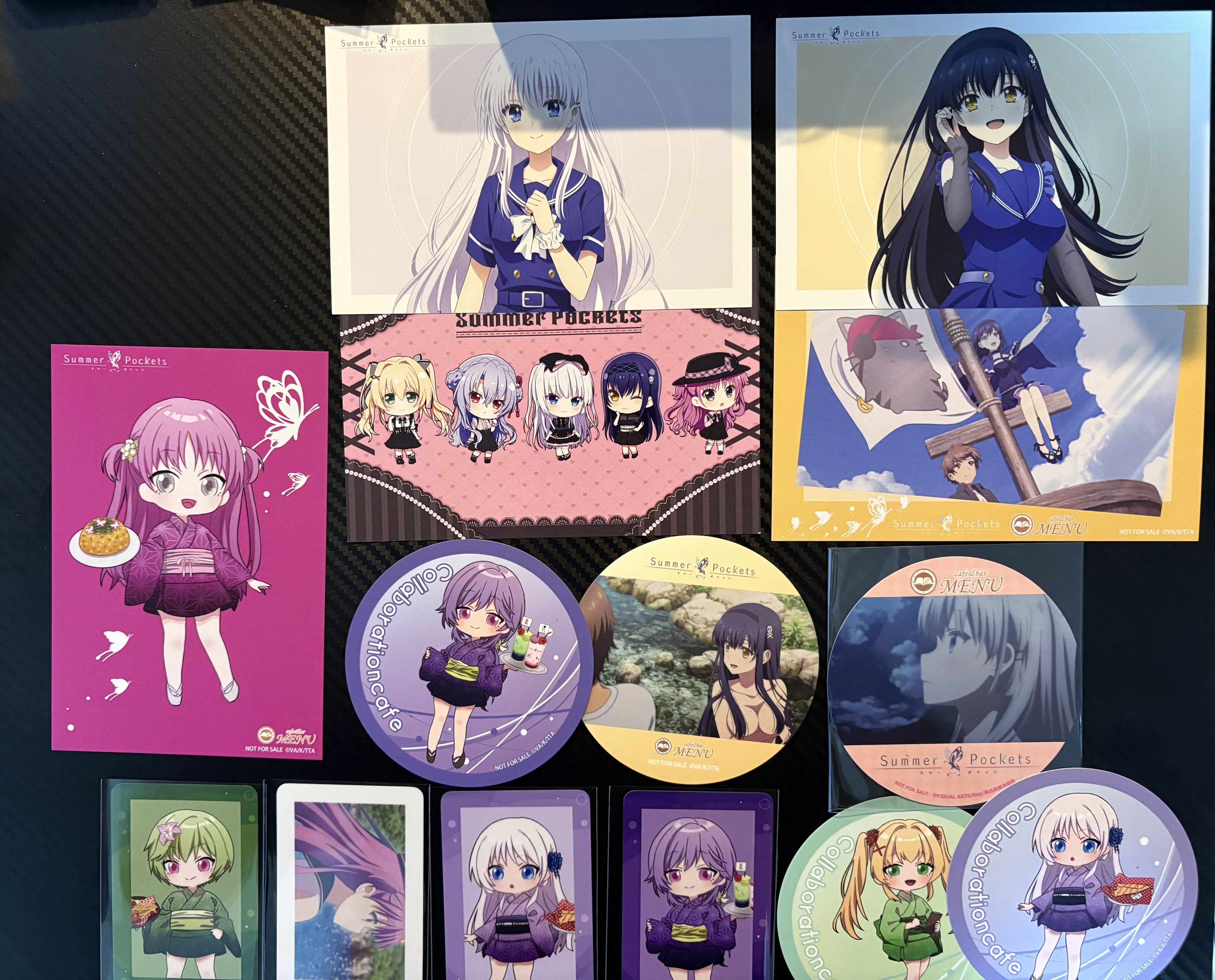 Summer Pockets サマポケカフェMENU 特典 トレカ Summer Pockets サマポケカフェMENU 特典 トレカ Summer Pockets