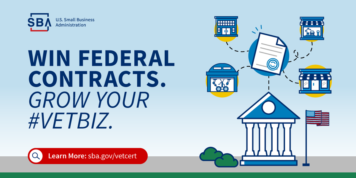 Veterans: Contracting is a big opportunity to grow your small business! 

Learn how to get certified: sba.gov/vetcert