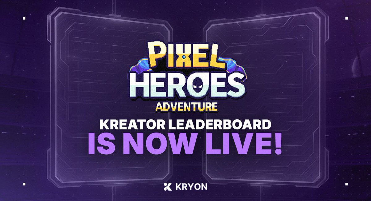 Kryon (@kryon_ai) on Twitter photo ๐ Pixel Heroes Adventure Leaderboard is LIVE! โ๏ธ
๐
Campaign Period: Aug 19th โ Sep 17th
๐ Rewards
๐ฐ Earn up to 5,000 $CROSS + Exclusive Prizes ๐
How to Join:
1๏ธโฃ Login here๐:kreator.kryon.tech/kommunities?prโฆ
2๏ธโฃ Connect your wallet
3๏ธโฃ Kreate content & tag <a href="/PixelHeroesMMO/">Pixel Heroes Adventure</a>
4๏ธโฃ Hit ๐ Pixel Heroes Adventure Leaderboard is LIVE! โ๏ธ
๐
Campaign Period: Aug 19th โ Sep 17th
๐ Rewards
๐ฐ Earn up to 5,000 $CROSS + Exclusive Prizes ๐
How to Join:
1๏ธโฃ Login here๐:kreator.kryon.tech/kommunities?prโฆ
2๏ธโฃ Connect your wallet
3๏ธโฃ Kreate content & tag <a href="/PixelHeroesMMO/">Pixel Heroes Adventure</a>
4๏ธโฃ Hit