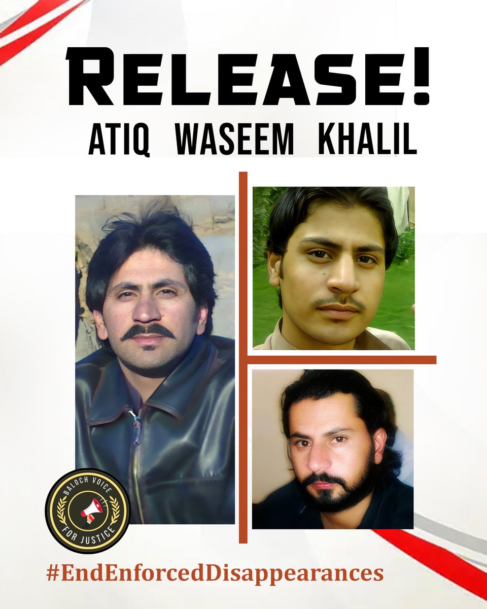 Three brothers – Atiq Qalandrani, Khalil, and Waseem – were forcibly disappeared in 2011 during the Tootak operation, and their whereabouts remain unknown. Recently, their fourth brother, Mir Yousaf Qalandrani, was also forcibly disappeared from Karachi — a grave act of