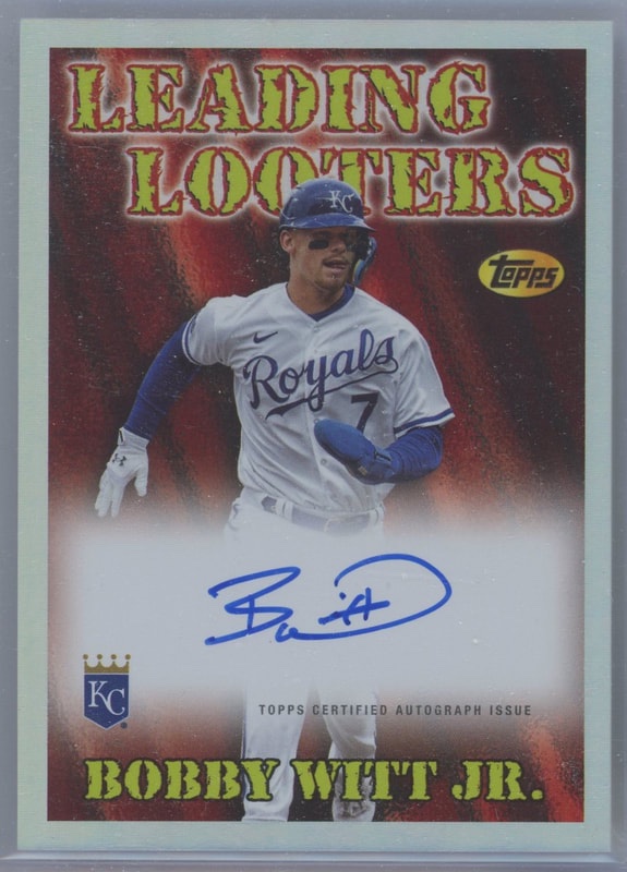 Skipscards (@skipscards) on Twitter photo Not So Random Auto Day. In honor of Bobby Witt Jr’s 100/100, today is Bobby Baseball Day! Congrats <a href="/BwittJr/">Bobby Witt Jr</a>
#ForeverRoyal #TheBoysArePlayingSomeBall Not So Random Auto Day. In honor of Bobby Witt Jr’s 100/100, today is Bobby Baseball Day! Congrats <a href="/BwittJr/">Bobby Witt Jr</a>
#ForeverRoyal #TheBoysArePlayingSomeBall