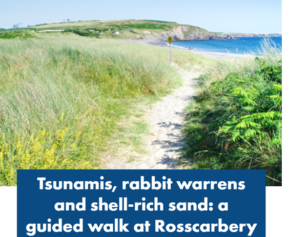Guided geological walk at Rosscarbery, Co Cork.
24 August, 1:30pm - 4:30pm
Warren Strand Car Park, Rosscarbery, P85 RK54
Event organiser: <a href="/CorkGeological/">CorkGeologicalAssociation</a> #heritageweek2025
Further info: heritageweek.ie/event-listings…