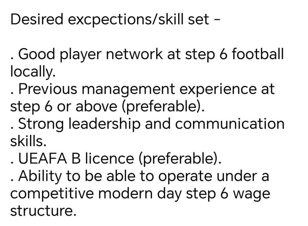 RainworthMWFC's tweet image. Job Vacancy - First team Manager

To apply please email your footballing CV Finance.rmwfc@gmail.com.