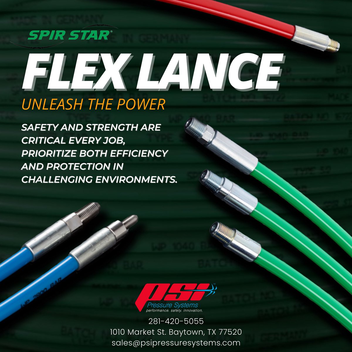PSIpumpmonkey's tweet photo. 💥 Tight bends slowing down your cleaning?

Built to flex where rigid lances fail.

✔️ Reach bends &amp; tight spaces
✔️ Consistent high-pressure power
✔️ Lightweight &amp; operator-friendly
✔️ Safety-focused design

🌊 Perfect for heat exchangers, pipelines &amp; surface prep. https://t.co/Kwgw52HqBK