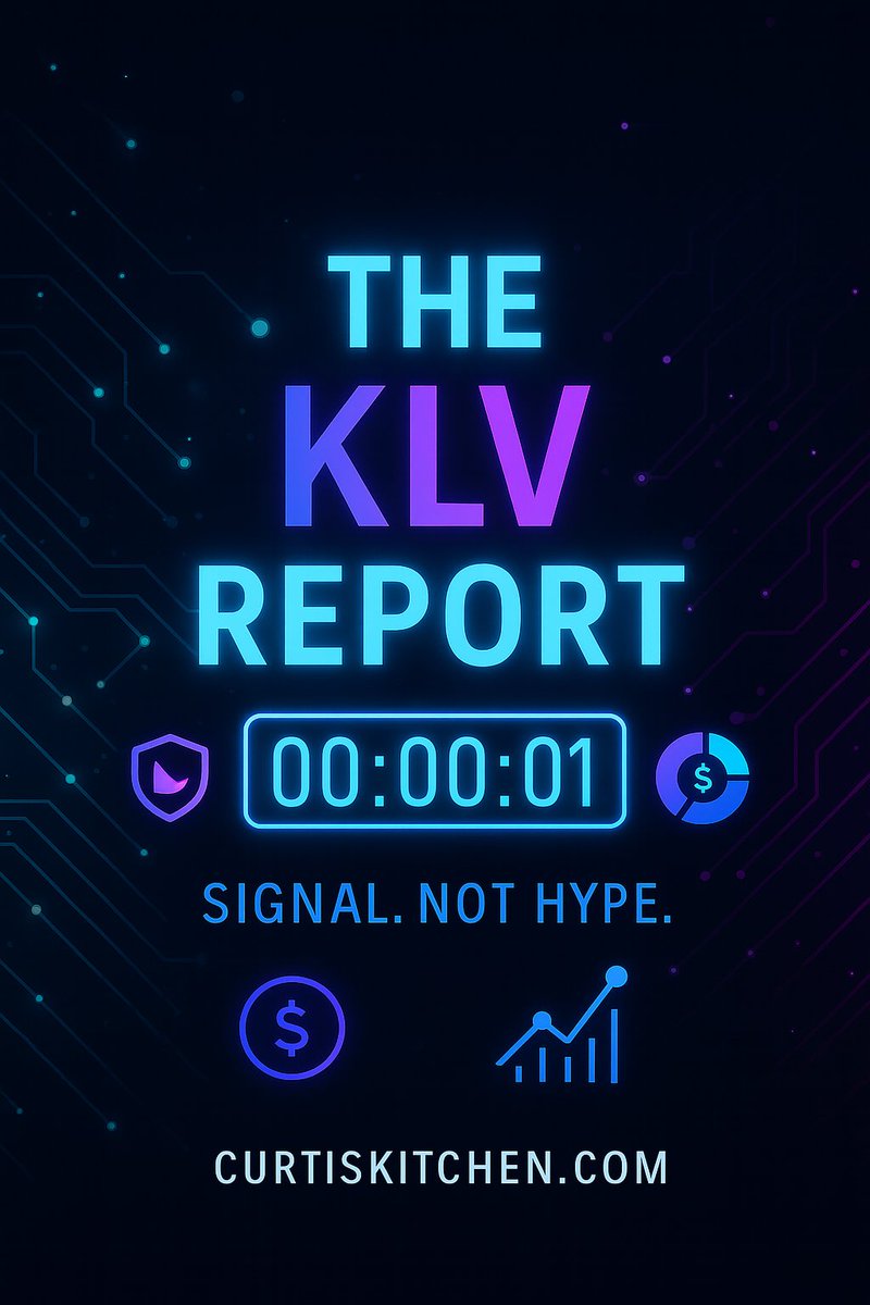 With CertiK audit 99% done, dev focus sharpens; <a href="/klever_org/">Klever Blockchain</a> <a href="/klever_io/">Klever Wallet</a> VM launch waits on final internal checks. 8/20 = not yet.

curtiskitchen.com/2025/08/20/kle…

<a href="/BanklessHQ/">Bankless</a> <a href="/Blockworks_/">Blockworks</a> <a href="/Unchained_pod/">Unchained</a> <a href="/CryptoAmerica_/">Crypto In America</a> <a href="/zeroknowledgefm/">Zero Knowledge Podcast</a> <a href="/RealVision/">Real Vision</a> <a href="/cryptodailyuk/">Crypto Daily™</a> <a href="/GMShowofficial/">GM Show ❤️ Memecoin</a> 

$klv