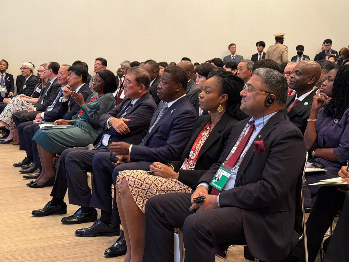 Alitossa's tweet image. Le PC du #Togo, Son Excellence M Faure Essozimna Gnassingbé, aux travaux de la neuvième Conférence internationale de Tokyo sur le développement de l’Afrique (TICAD9)