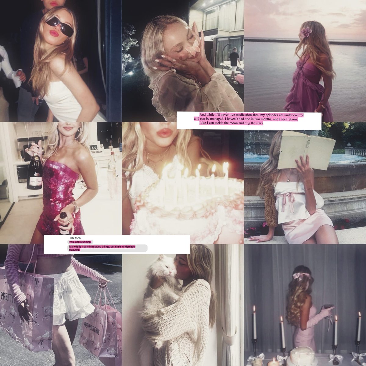 “in the middle of it all stands a towering cake decorated with fluffy candy floss toppings, serving as the centerpiece for this special occasion.”

happy birthday ava nash you are so loved by me 🩷