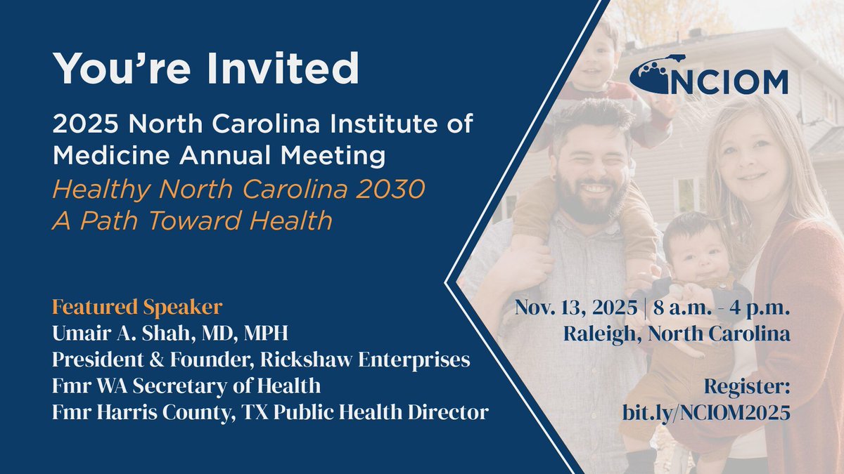 North Carolina Institute of Medicine tweet media