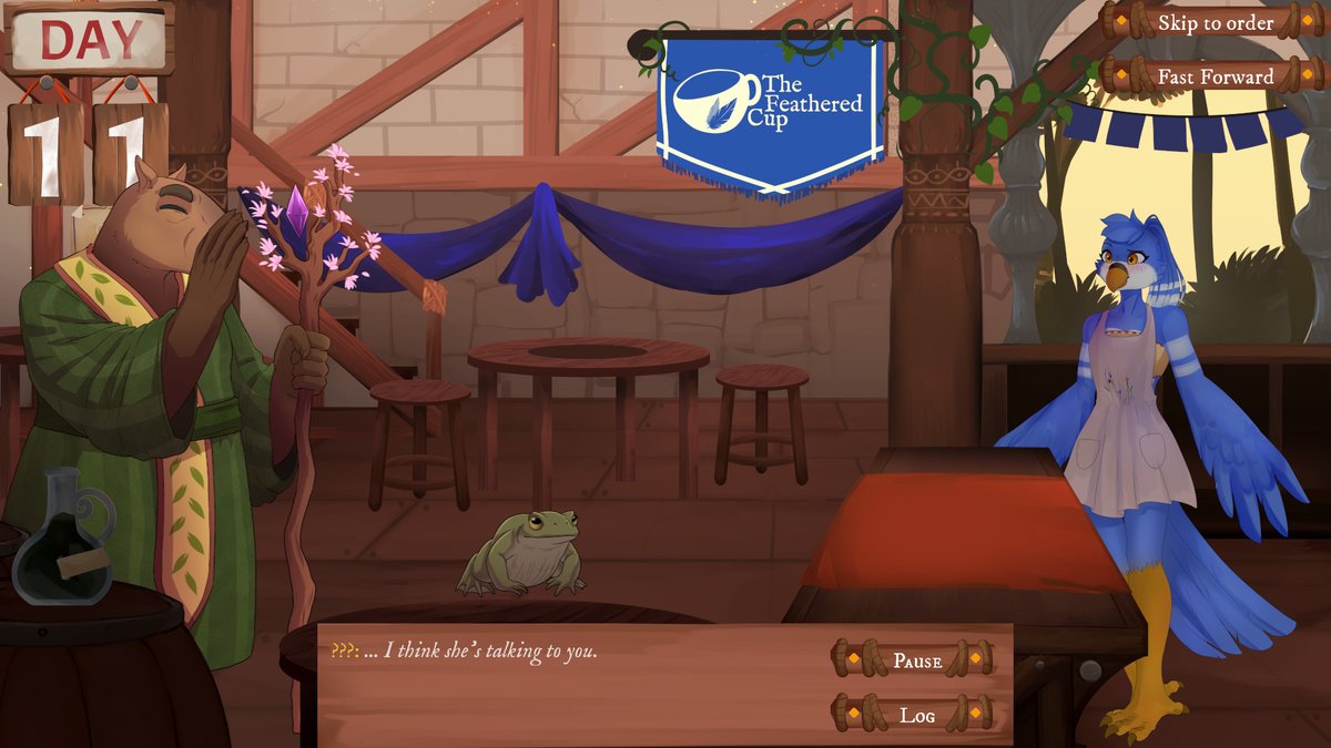 anthrofestival's tweet photo. Birb Café

Birb Café is a coffee-making visual novel about a cute bird helping adventurers on their quests. Your choices matter! @birbgames https://t.co/rJCS366NBL