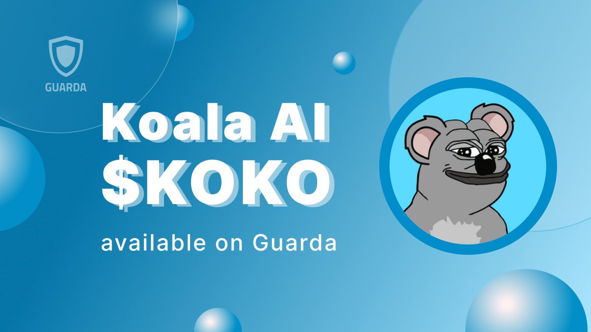 Explore $KOKO on <a href="/GuardaWallet/">GUARDA 💎 WALLET</a>! 🔐 

Guarda Wallet now supports #KOKO tokens from <a href="/KoalaAIvip/">KOKO</a>. Users can securely store and manage their  #crypto holdings in our non-custodial environment.

Start managing your #KoalaAI securely today 🔗 jgdqf.app.link/koko-wallet