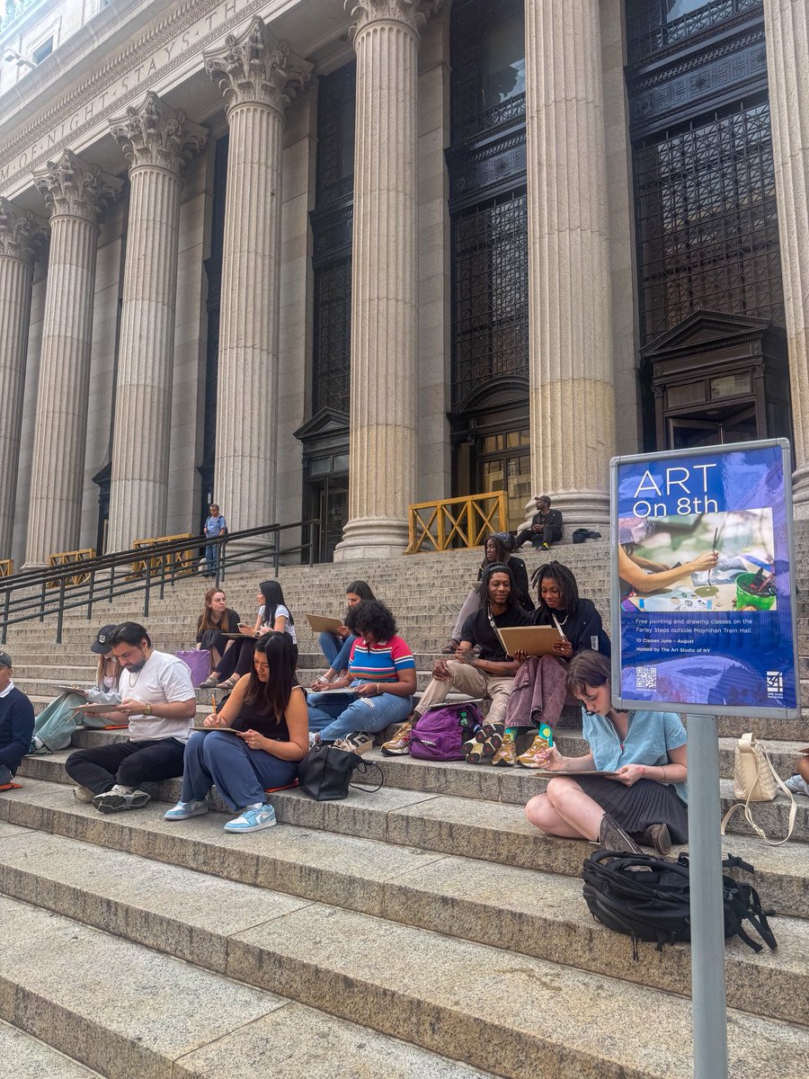 34th Street (@34thstnyc) on Twitter photo Have you heard the news 📣?!
Art on 8th has been extended through Oct 2 🎨✨! Our free art class returns to the Farley Steps tmrw, Aug 21 at 6pm. Learn to draw city architecture architecture with <a href="/theartstudiony/">THE ART STUDIO NY</a> ✏️.
Register now: 34thstreet.org/calendar/event… Have you heard the news 📣?!
Art on 8th has been extended through Oct 2 🎨✨! Our free art class returns to the Farley Steps tmrw, Aug 21 at 6pm. Learn to draw city architecture architecture with <a href="/theartstudiony/">THE ART STUDIO NY</a> ✏️.
Register now: 34thstreet.org/calendar/event…