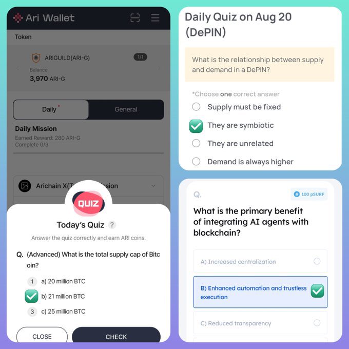 You know who it goes with 

📌Ari wallet

📌Spur protocol

📌 Xenea wallet 

Pick your choice interact and claim ur rewards
