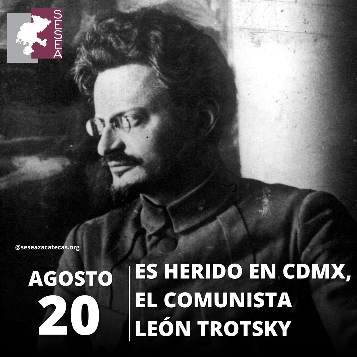#Efemérides
📅El teórico y revolucionario comunista exiliado León Trotsky fue atacado por un agente soviético en Coyoacán, México, el 20 de agosto de 1940, y murió a causa de sus heridas al día siguiente.